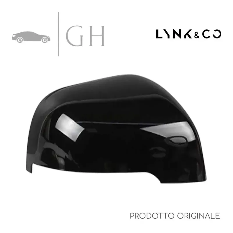 ORIGINALE - CALOTTA SPECCHIO RETROVISORE NERA ANT. DX LYNK &amp; CO 01 - 8890115079