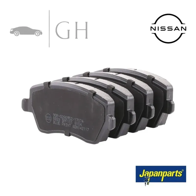 JAPANPARTS - KIT PASTIGLIE / PATTINI / PASTICCHE FRENO ANT. NISSAN MICRA K12 - PA013AFH