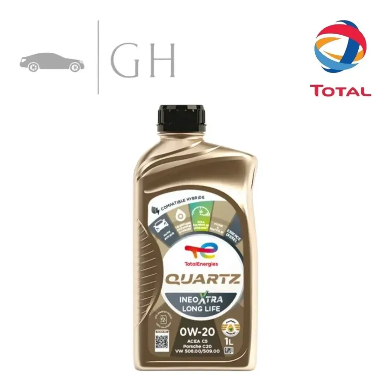 TOTAL - 1 LT /LITRO OLIO MOTORE AUTO 0W20 QUARTZ INEO XTRA LONG LIFE