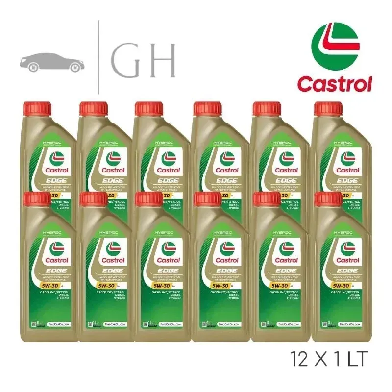 CASTROL - 12 LT / LITRI OLIO MOTORE AUTO 5W30 EDGE LL LONGLIFE - BENZINA /DIESEL