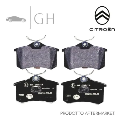 LPR - KIT PASTIGLIE / PATTINI / PASTICCHE FRENO POST CITROEN C3 (III SERIE) - 05P294