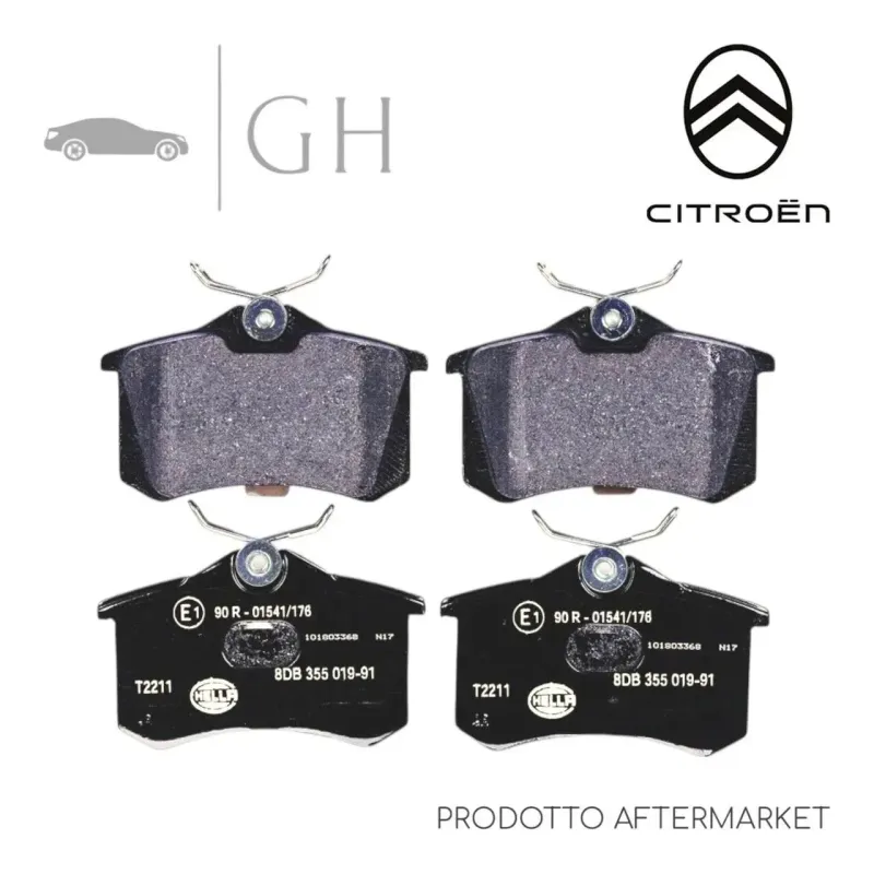 LPR - KIT PASTIGLIE / PATTINI / PASTICCHE FRENO POST CITROEN C3 (III SERIE) - 05P294