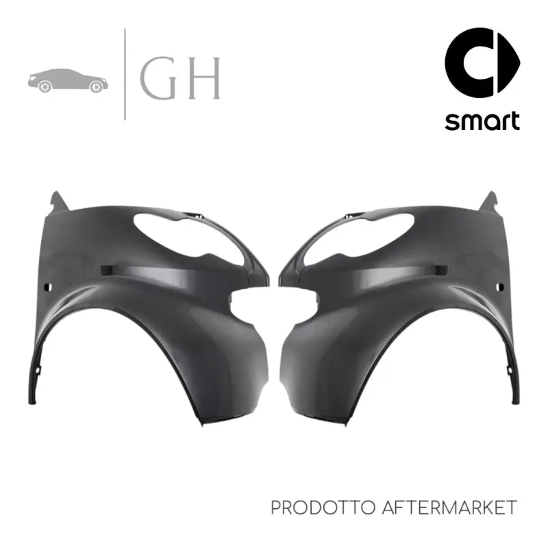 SET COPPIA PARAFANGHI ANT. SINISTRO E DESTRO SMART FORTWO 450 COUPE' RESTYLING