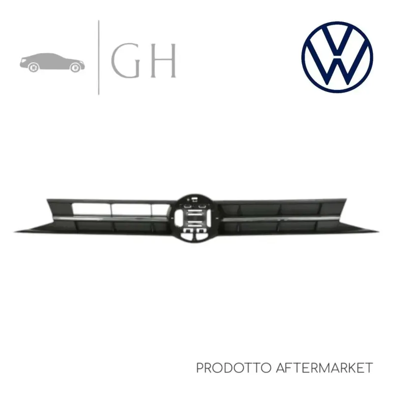 GRIGLIA RADIATORE NERA / CROMATA SUPERIORE PARAURTI ANT. VW POLO VII 2018 - 2G0853651LRYP
