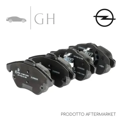 SIMER - KIT PASTIGLIE / PATTINI / PASTICCHE FRENO ANT. OPEL ASTRA H - WVA23402