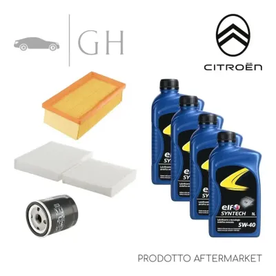 ECONOMY - KIT TAGLIANDO 3 FILTRI + 4 LT OLIO 5W30 CITROEN C3 (III) 1.2 BENZINA