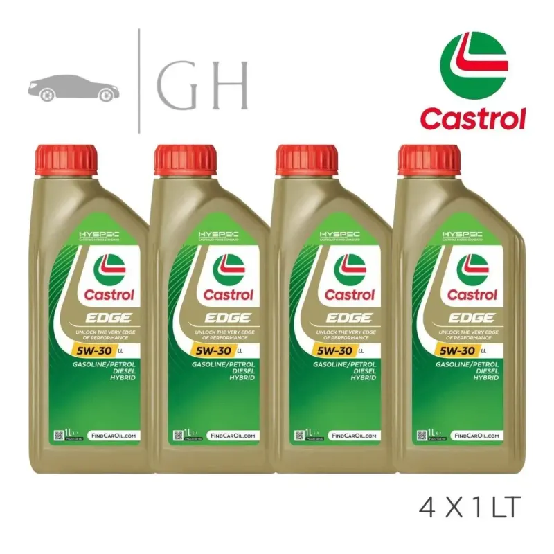 CASTROL - 4 LT / LITRI OLIO MOTORE AUTO 5W30 EDGE LL LONGLIFE - BENZINA / DIESEL