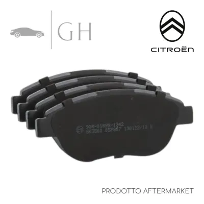 LPR - KIT PASTIGLIE / PATTINI /PASTICCHE FRENO ANTERIORI CITROEN C4 (I) - 05P807