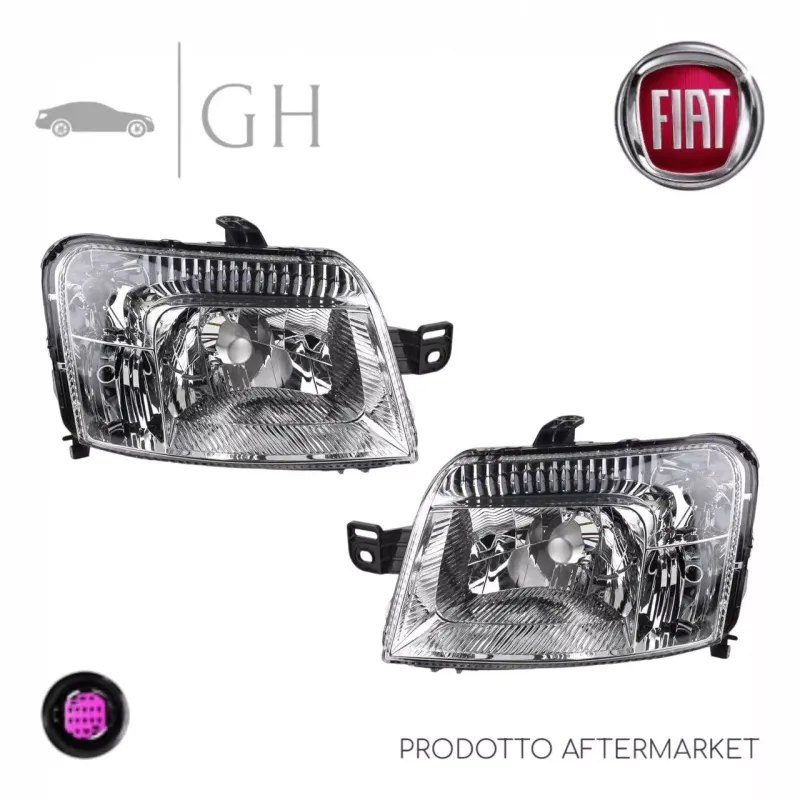 SET COPPIA FARI / PROIETTORI / FANALI ANT. SINISTRO E DESTRO FIAT PANDA 169 2010 - 51867677