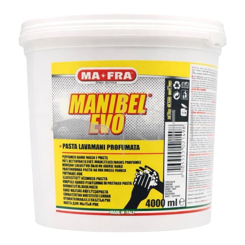 MAFRA - PASTA LAVAMANI SGRASSANTE PROFESSIONALE PER OFFICINE MANIBEL EVO 4000 ML