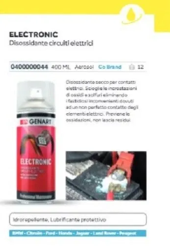 GENART - 6 X ELECTRONIC SPRAY DISOSSIDANTE / PULITORE CIRCUITI ELETTRICI