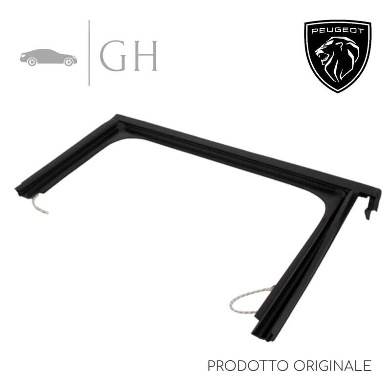 ORIGINALE - GUARNIZIONE GUIDA SCORRIMENTO CRISTALLO VETRO  (PORTIERA / SPORTELLO) POSTERIORE DX PEUGEOT 2008 2015 - 9811337680