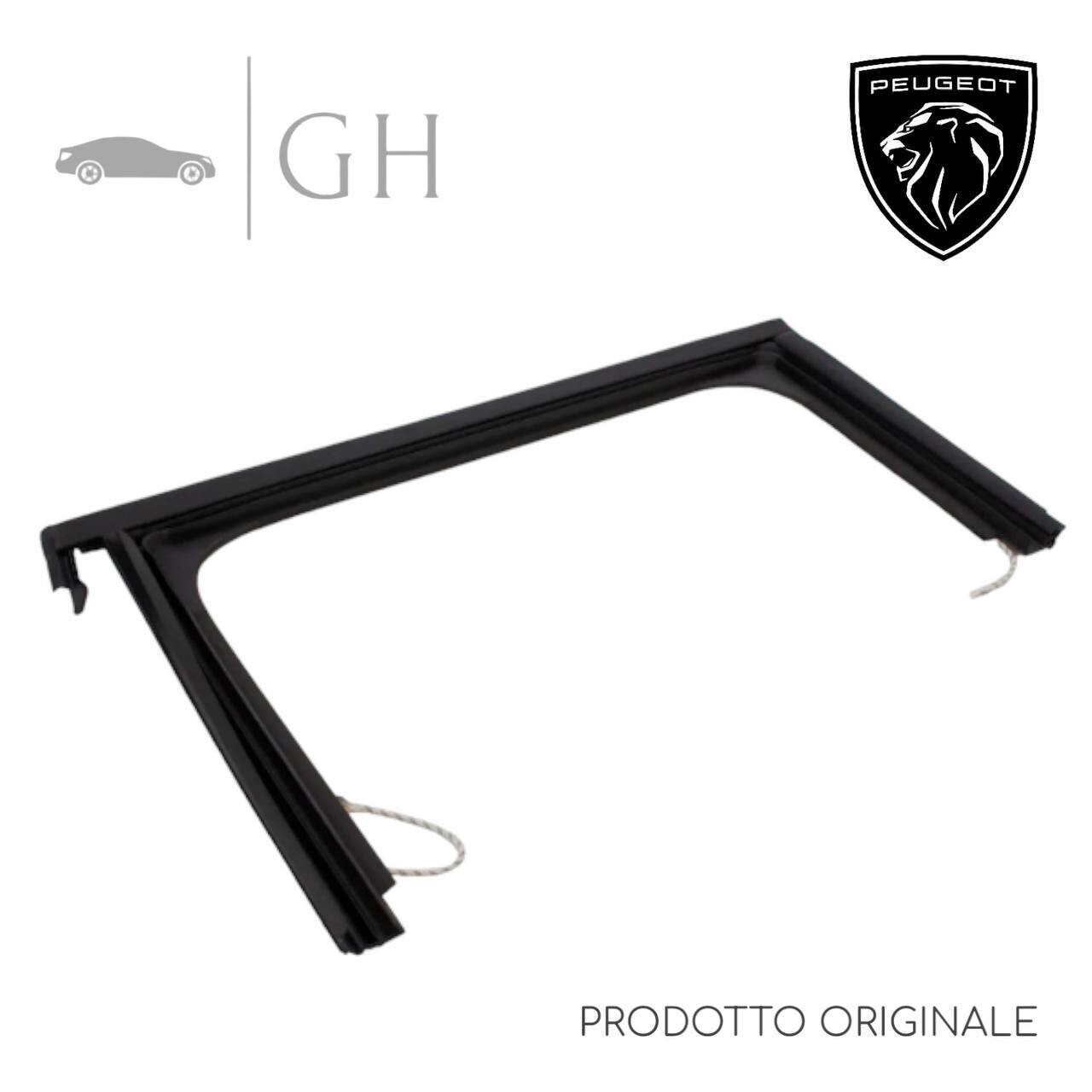ORIGINALE - GUARNIZIONE GUIDA SCORRIMENTO CRISTALLO VETRO (PORTIERA / SPORTELLO) POSTERIORE SX PEUGEOT 2008 2015 - 9811337880