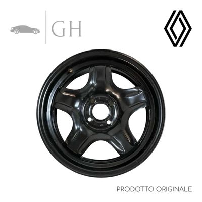 RUOTA / CERCHIO IN FERRO RENAULT CLIO V SERIE 2022 (16'') 6,5Jx16H2 - 403009334R / 403002365R