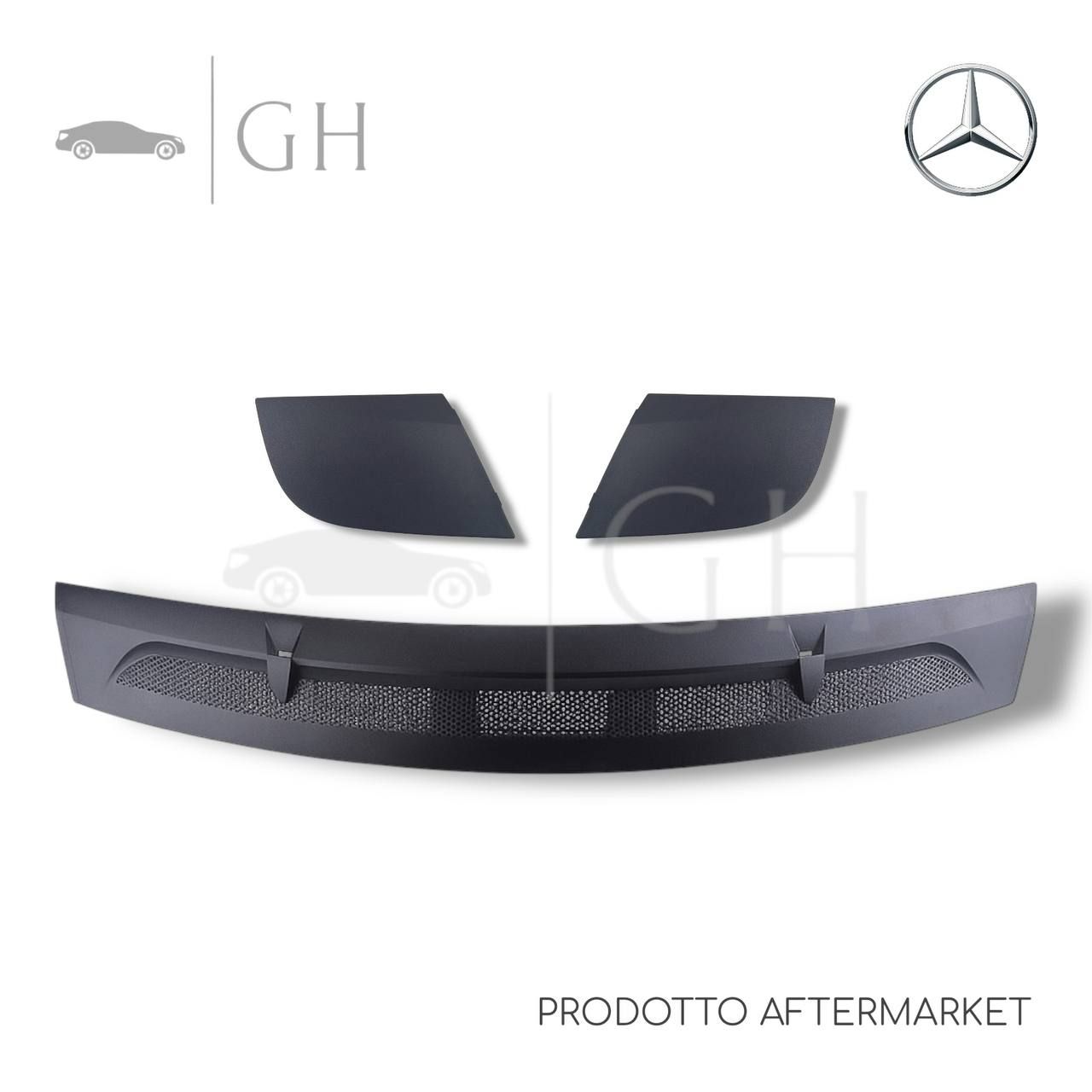 KIT MODANATURE / SET GRIGLIA COFANO SOTTO PARABREZZA MERCEDES CLASSE B W245 2007 - A1698360018