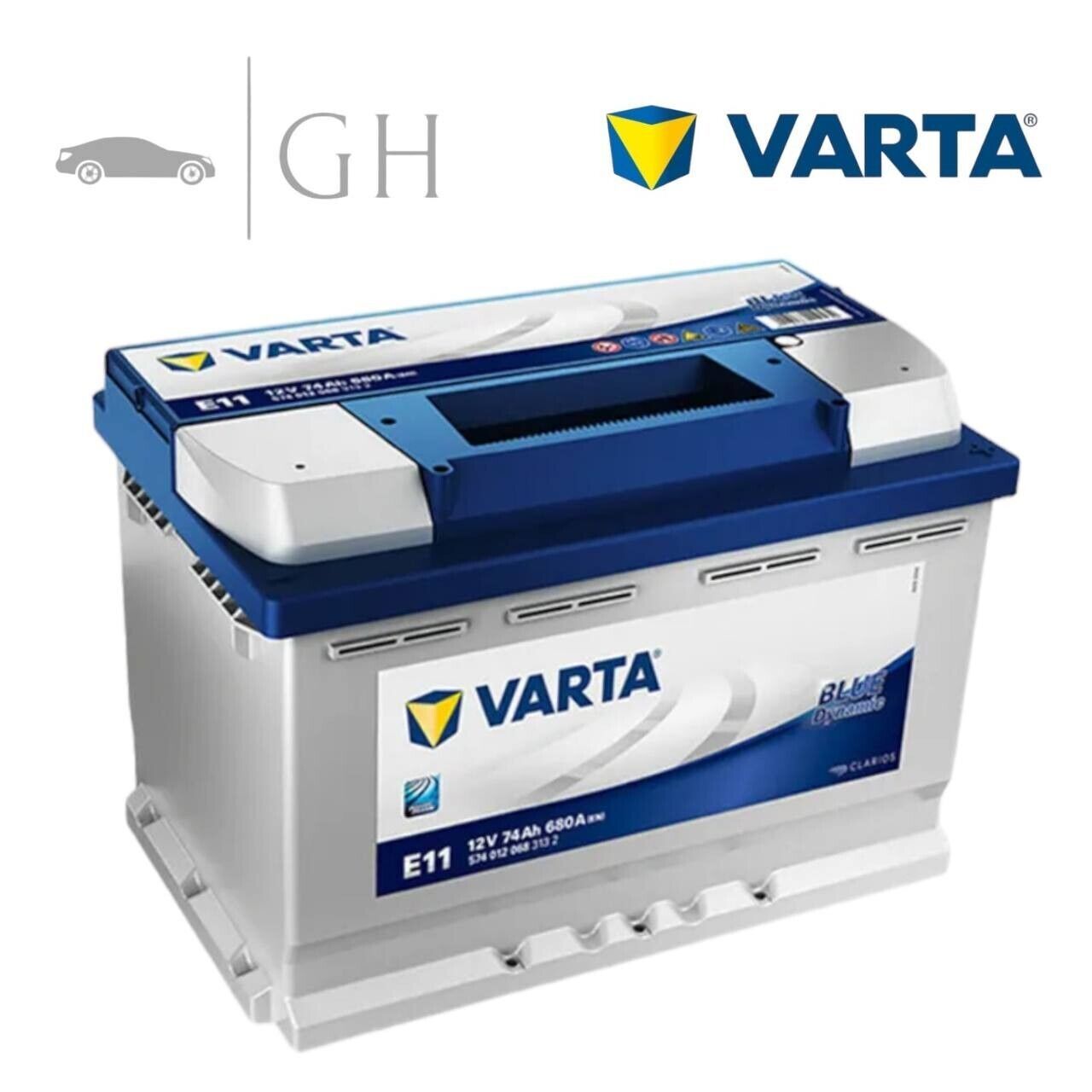 VARTA - BATTERIA PER AUTO 74AH - 680A / 12V / POSITIVO A DESTRA (+DX) - 574012068
