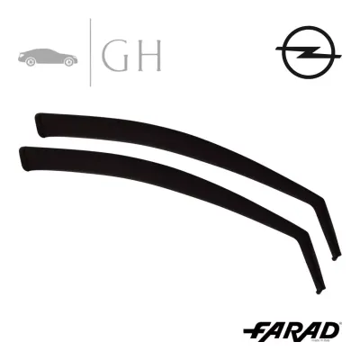 FARAD - SET 2 DEFLETTORI ARIA ANTIVENTO / ANTIPIOGGIA FUME' OPEL CORSA D 5 PORTE - 12.513