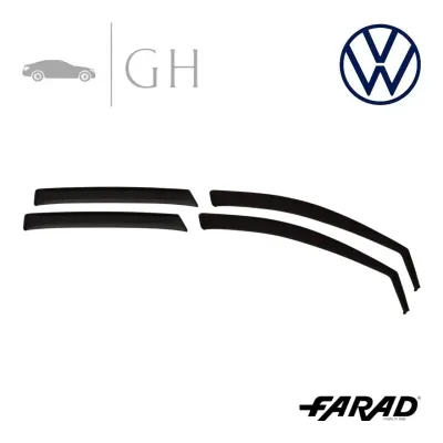 FARAD - SET 4 DEFLETTORI ARIA ANTIVENTO /ANTIPIOGGIA FUME' VW TIGUAN (II) 2018 - 1-17.034