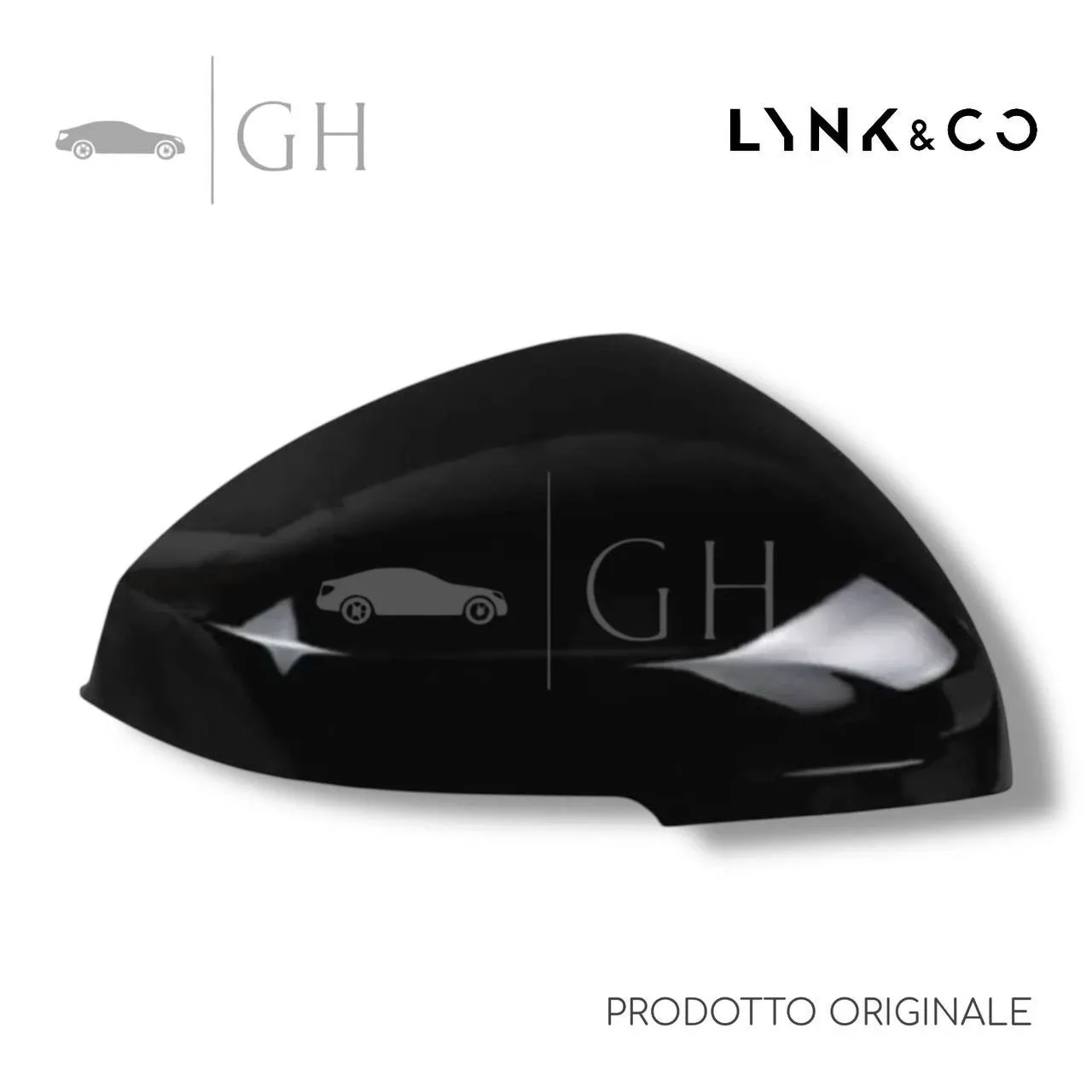 ORIGINALE - CALOTTA SPECCHIO RETROVISORE NERA ANT DX LYNK &amp; CO 01 2022 RESTYLING - 8890115079
