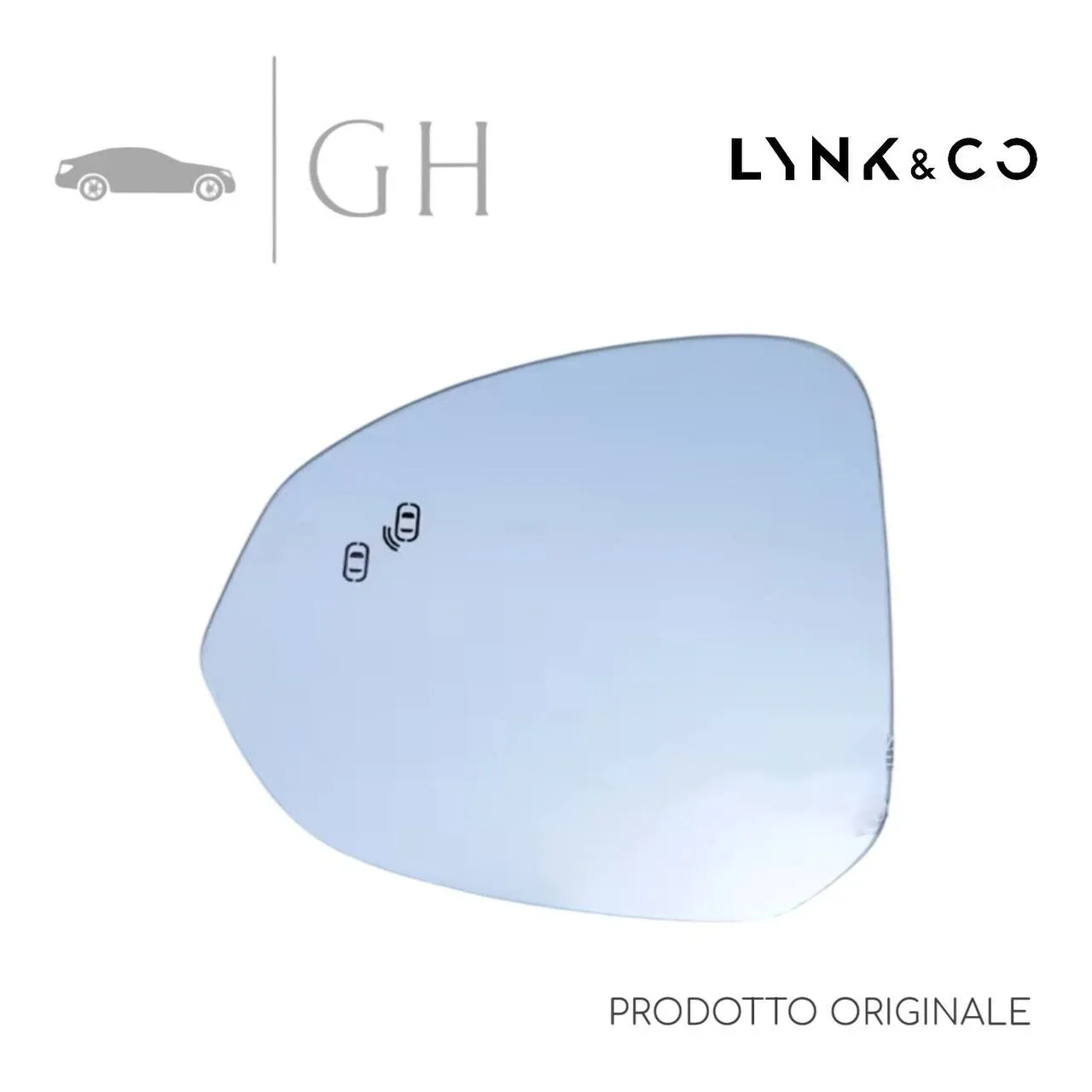 VETRINO PIASTRA SPECCHIO RETROVISORE ANT SX LYNK &amp; CO 01 2018 - 8889590780