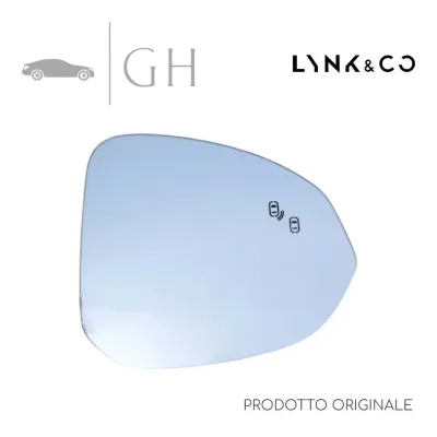 VETRINO PIASTRA SPECCHIO RETROVISORE ANT DX LYNK &amp; CO 01 2018 - 8889590838