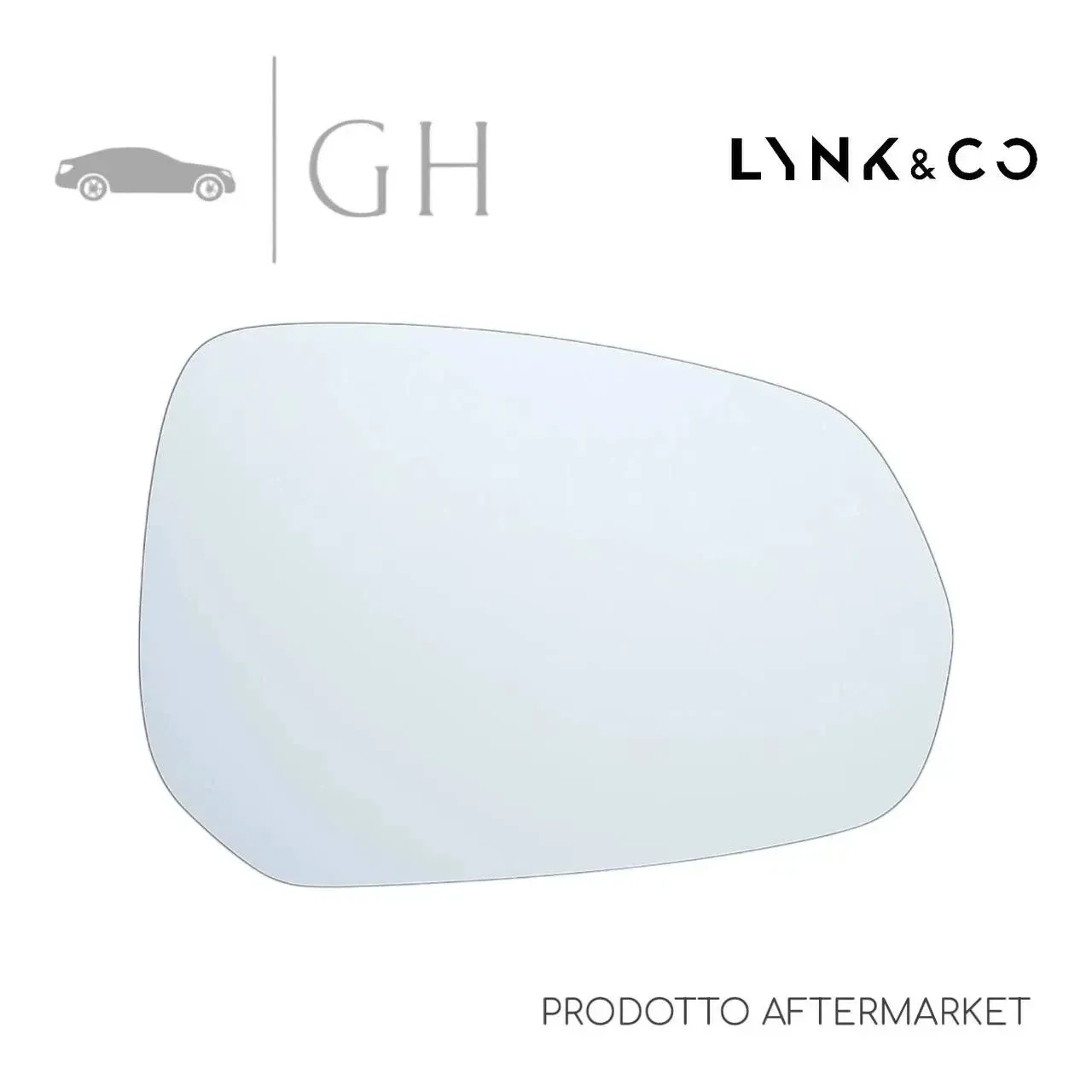 ORIGINALE - VETRINO PIASTRA SPECCHIO RETROVISORE ANT DX LYNK &amp; CO 01 2018 - 8890115103