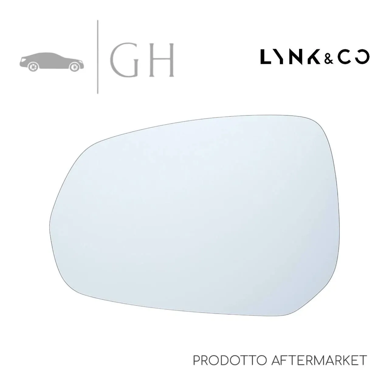 VETRINO PIASTRA SPECCHIO RETROVISORE ANT SX LYNK &amp; CO 01 2018 - 8889938716