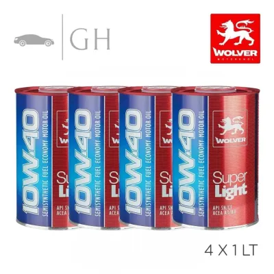 WOLVER - 1 X 4 LT / LITRO OLIO MOTORE AUTO 10W40 SUPER LIGHT SAE - BENZINA / DIESEL