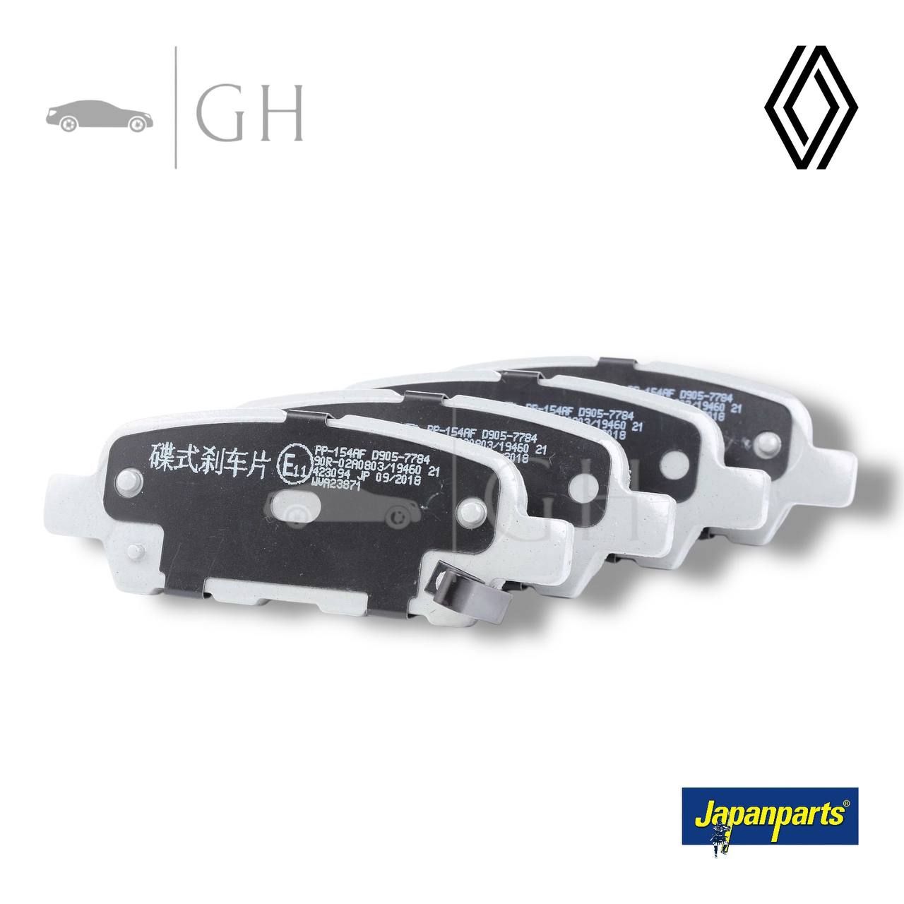 JAPANPARTS - KIT PASTIGLIE / PATTINI / PASTICCHE FRENO POST RENAULT KOLEOS (II) - PP-154AF