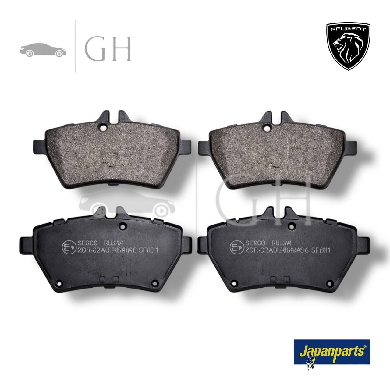 JAPANPARTS - KIT PASTIGLIE / PATTINI / PASTICCHE FRENO POST PEUGEOT 3008 (II) - PP-0614JM