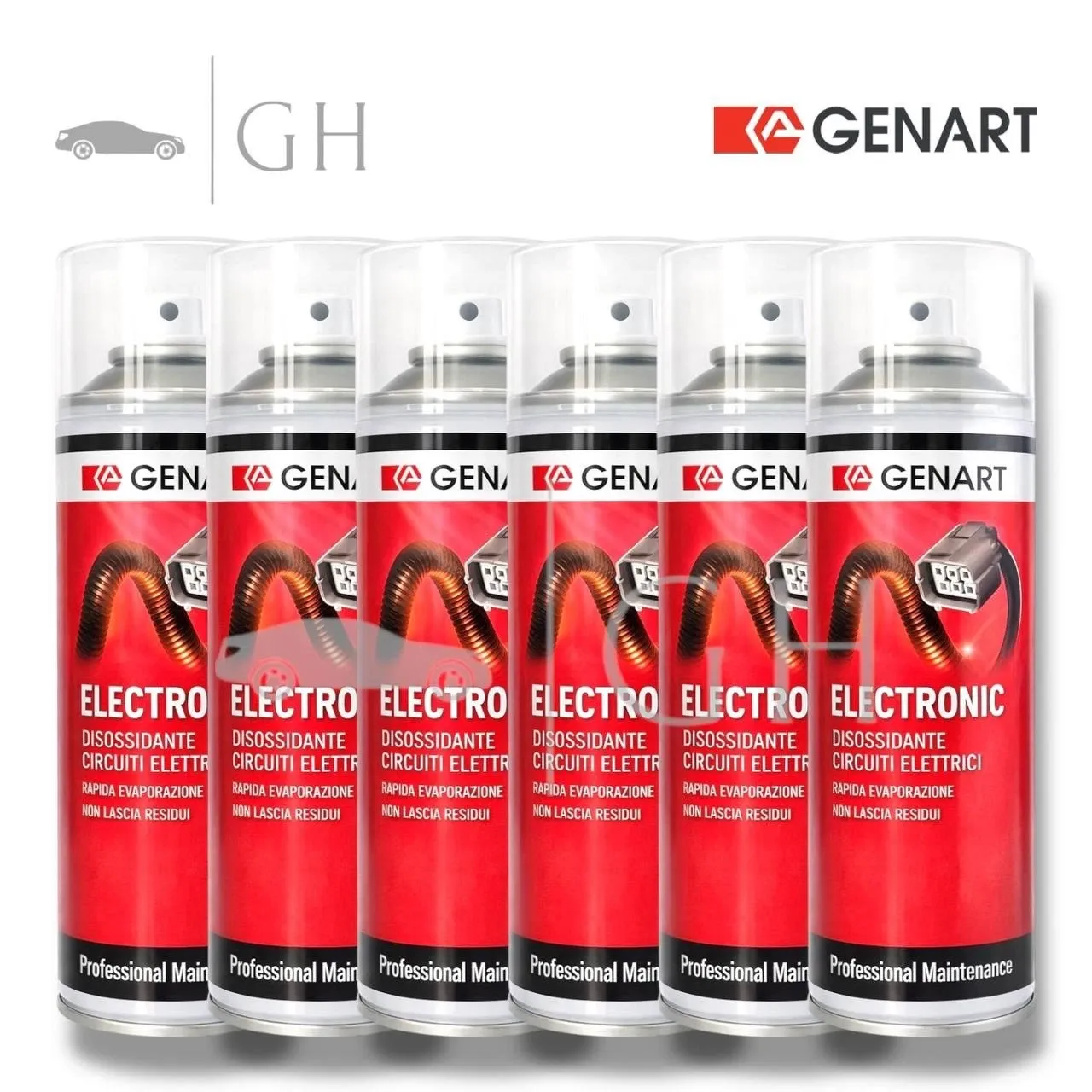 GENART - 6 X ELECTRONIC SPRAY DISOSSIDANTE / PULITORE CIRCUITI ELETTRICI