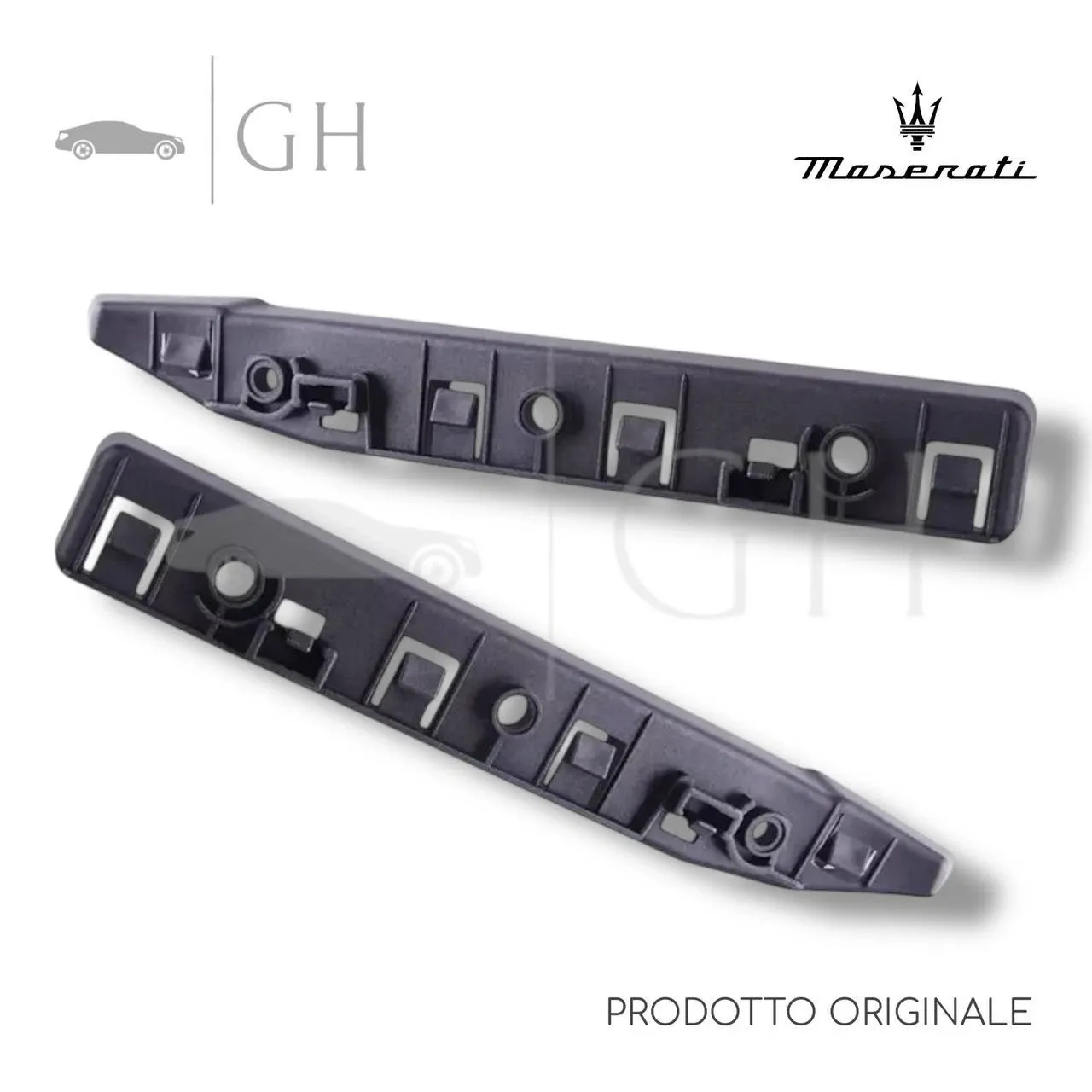 ORIGINALE - KIT STAFFE /GUIDE /SUPPORTI SX /DX PARAURTI ANT MASERATI GHIBLI III - 670004830 - 670004829