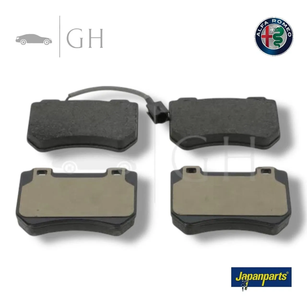 JAPANPARTS - KIT PASTIGLIE / PATTINI / PASTICCHE FRENO ANTERIORI ALFA ROMEO 159