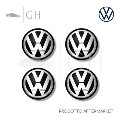 KIT 4 TAPPI / COPERCHI / COPRI MOZZI RUOTE / CERCHI VW POLO VI - 3B7601171