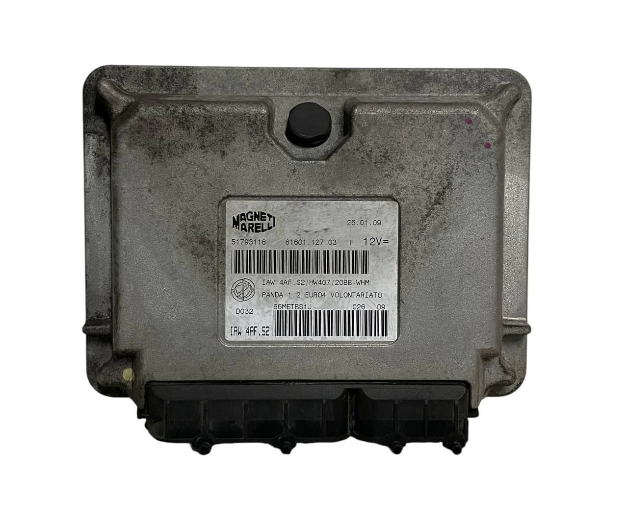 MODULO CENTRALINA MOTORE (ECU) FIAT PANDA (II) 169 1.2 BENZINA 2009 - 51793116