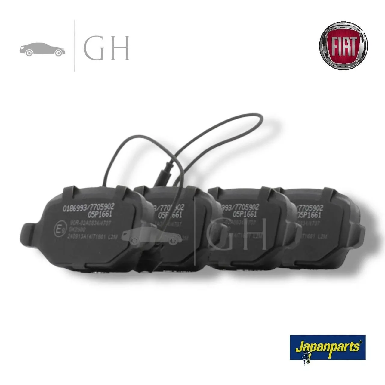 JAPANPARTS - KIT PASTIGLIE / PATTINI / PASTICCHE FRENO POST. FIAT PALIO 1.2 BENZINA