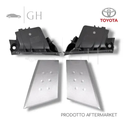 SET 4 PZ BASI + COVER MANIGLIA INTERNA PORTA / SPORTELLO SX / DX TOYOTA AYGO (I)