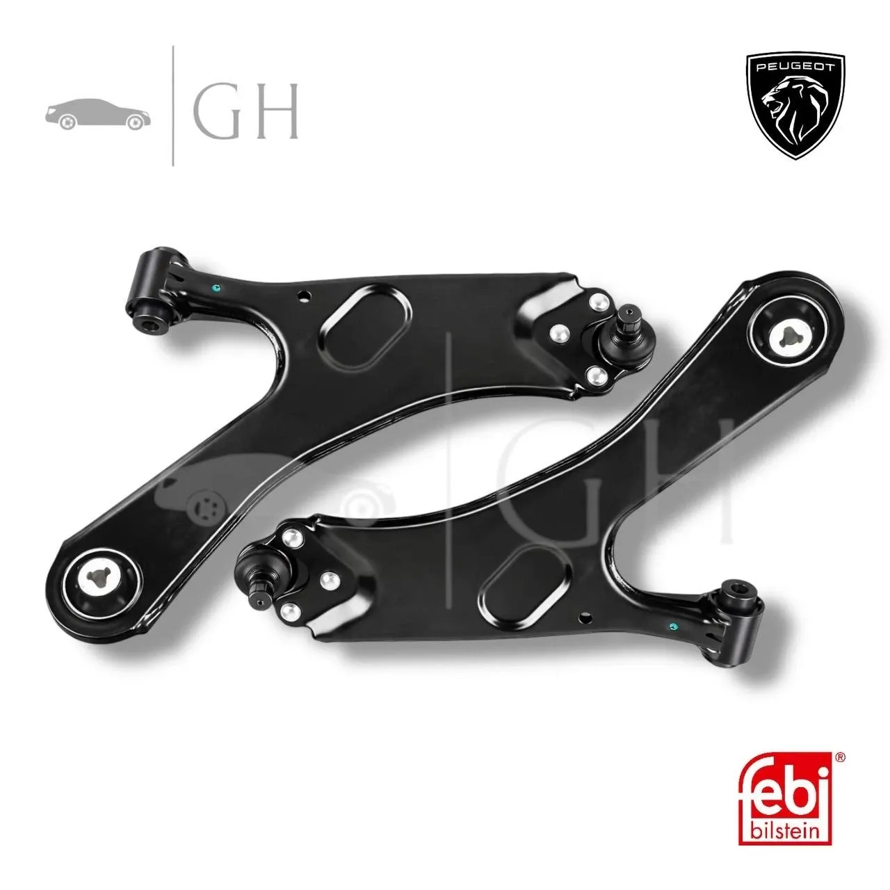 FEBI BILSTEIN - COPPIA BRACCI OSCILLANTI SOSPENSIONE ANT SX / DX PEUGEOT 2008 II