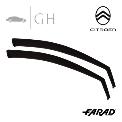 FARAD - SET 2 DEFLETTORI ARIA ANTIVENTO / ANTIPIOGGIA FUME' CITROEN C3 AIRCROSS 2025