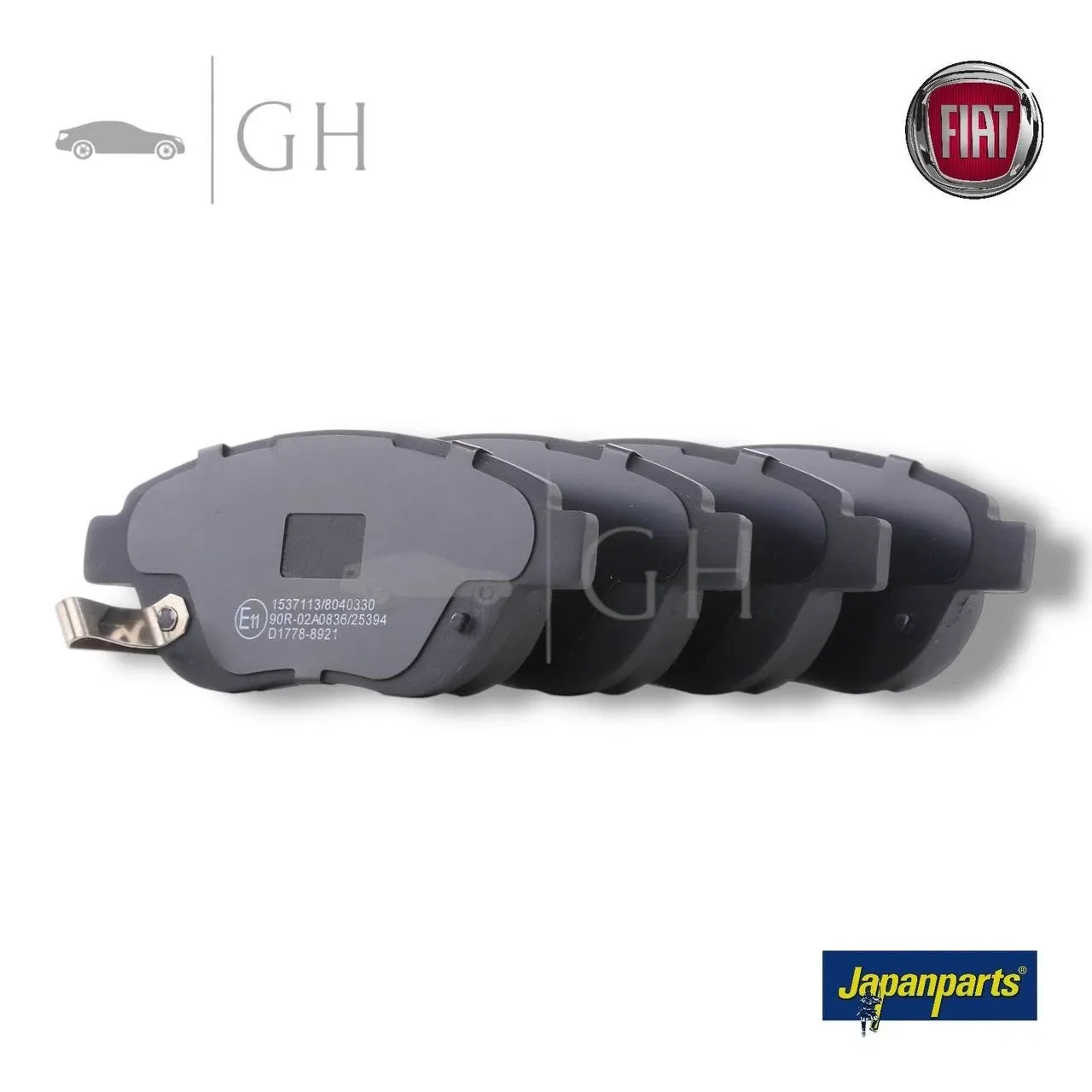 JAPANPARTS - KIT PASTIGLIE / PATTINI / PASTICCHE FRENO ANT FIAT 500L