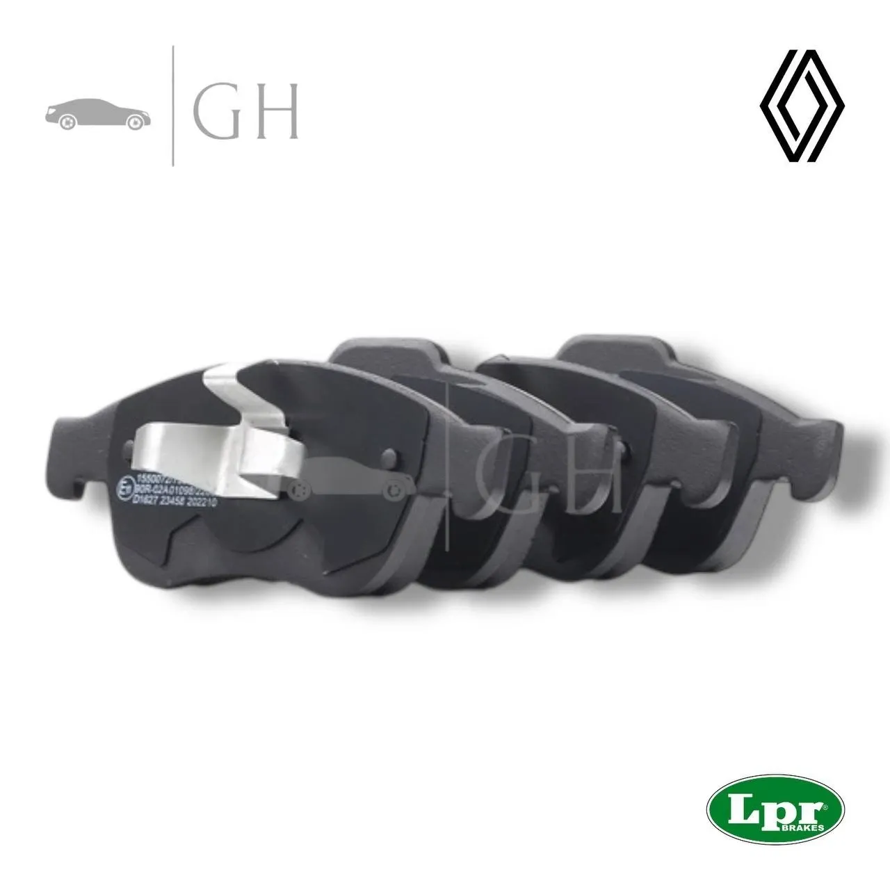 LPR - KIT PASTIGLIE / PATTINI / PASTICCHE FRENO ANT. RENAULT CAPTUR (II)