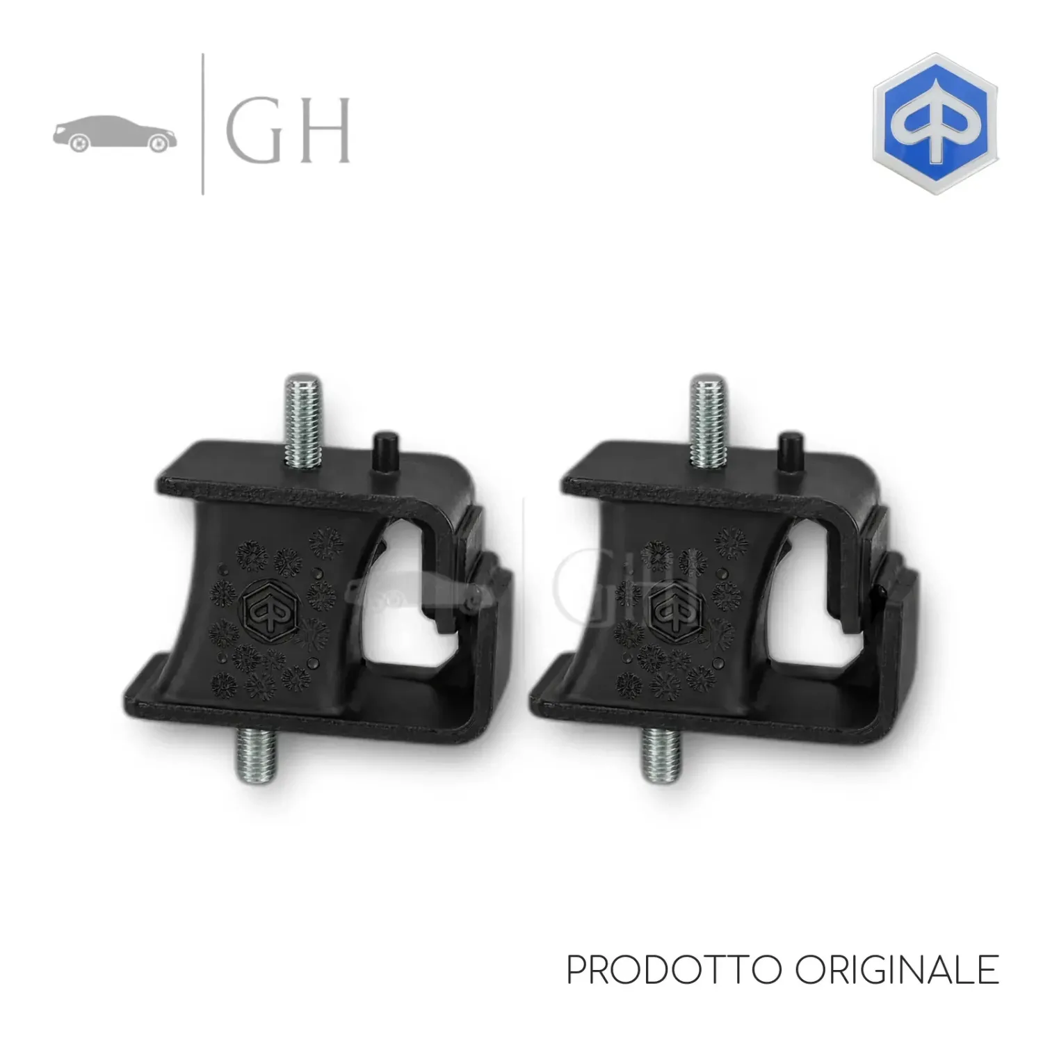 ORIGINALE - KIT 2 SUPPORTI ELASTICI MOTORE LATO SX / DX PIAGGIO PORTER 120D