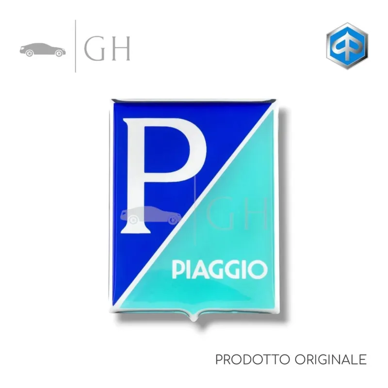ORIGINALE - FREGIO / STEMMA / LOGO / EMBLEMA / TRAGHETTE VOLANTE /STERZO PIAGGIO
