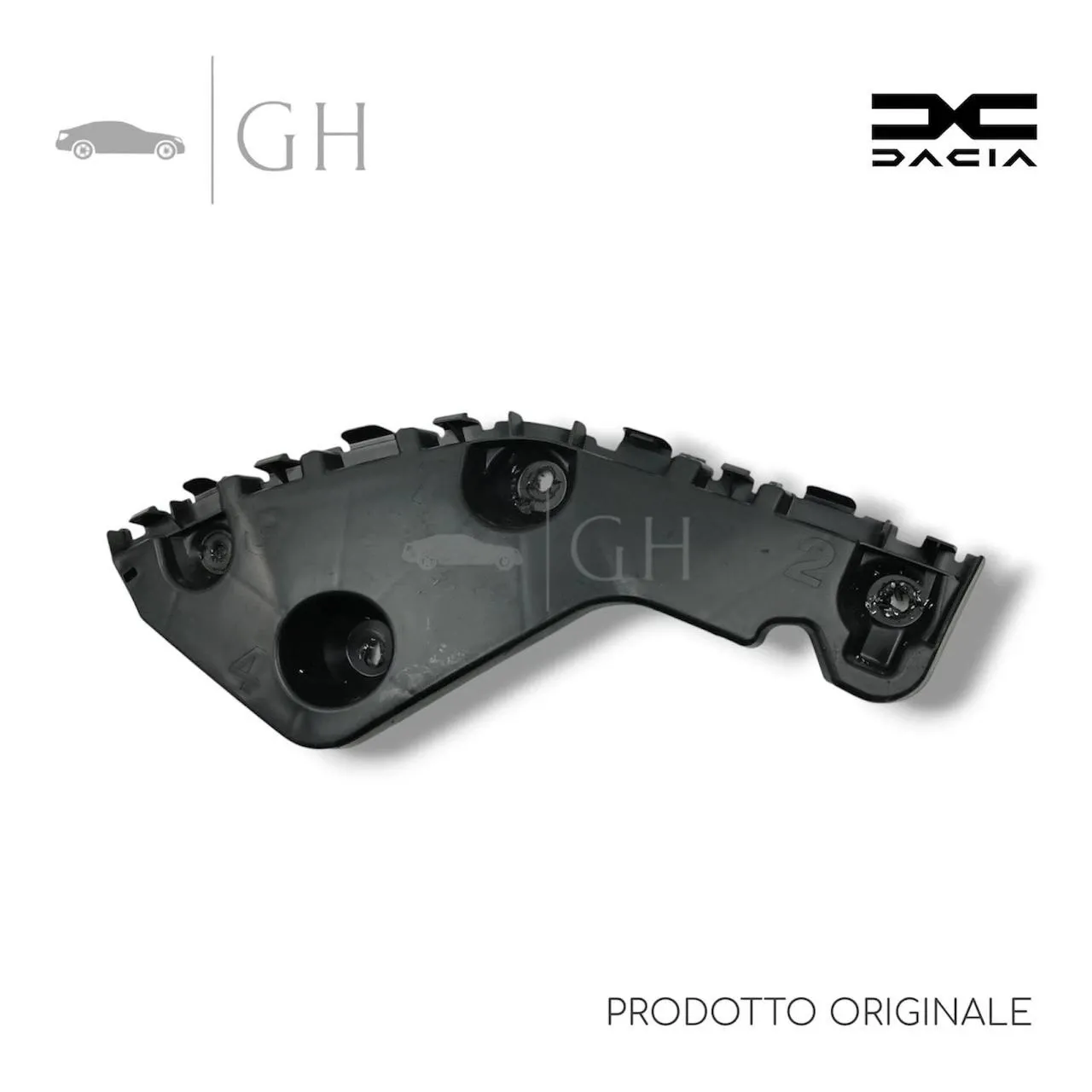 ORIGINALE - STAFFA / GUIDA / SUPPORTO LATO SX PARAURTI POST. DACIA DUSTER (I)