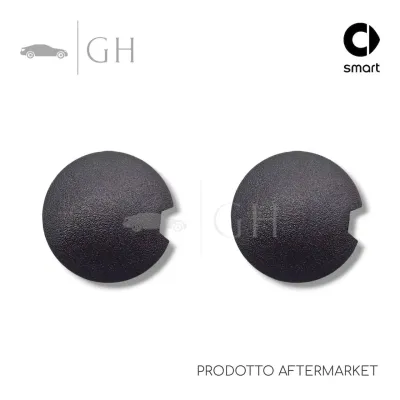 KIT 2 PZ. TAPPI COPRIGANCI NERI / COPERTURE TRAINO ANT. E POST. SMART FORTWO 451