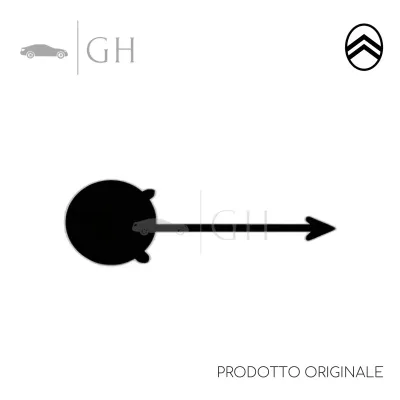 ORIGINALE - TAPPO COPRIGANCIO NERO / COPERTURA TRAINO ANT. CITROEN BERLINGOO II