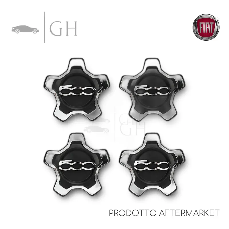 KIT 4 TAPPI / COPERCHI / COPRI MOZZI RUOTE / CERCHI FIAT 500X