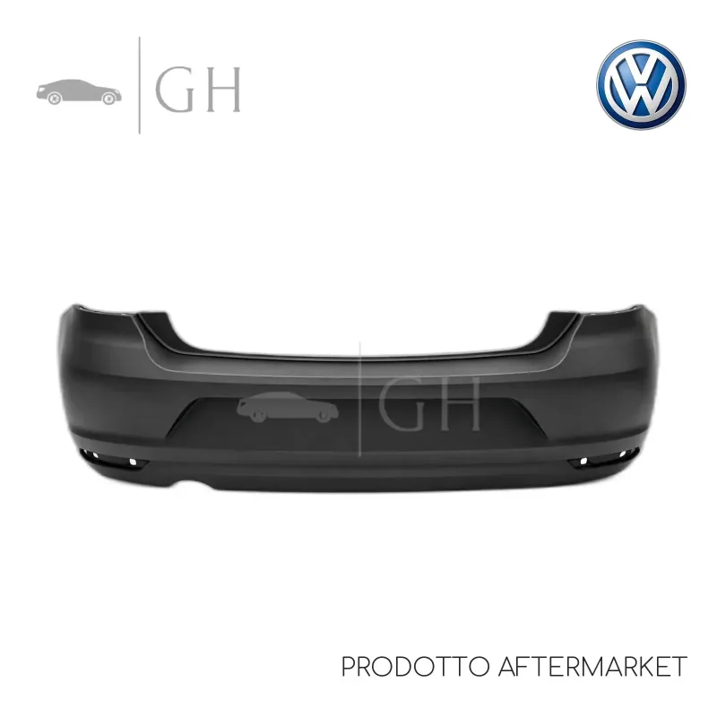PARAURTI POSTERIORE C/PRIMER C/FORO SCARICO VOLKSWAGEN POLO 6R (V) RESTYLING