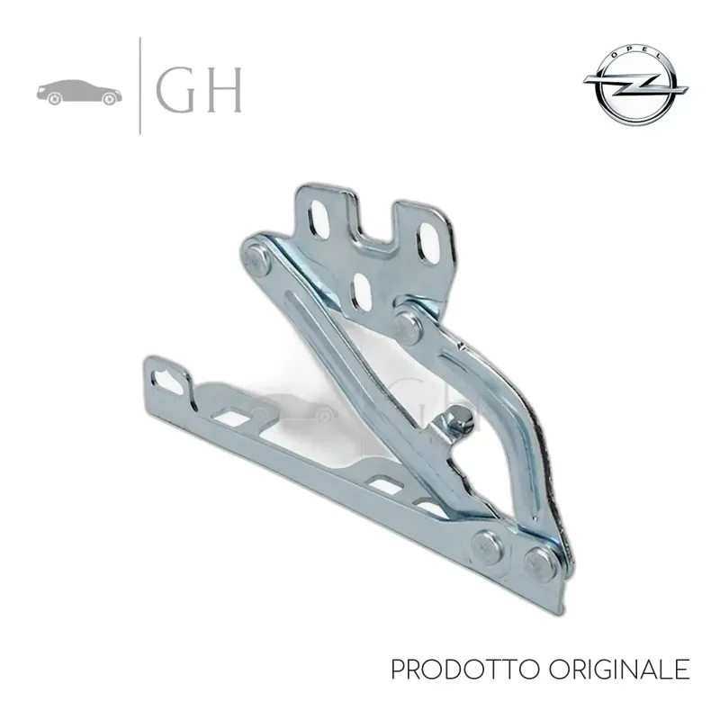 ORIGINALE - CERNIERA / STAFFA COFANO ANTERIORE LATO DX OPEL CORSA D - 13311903