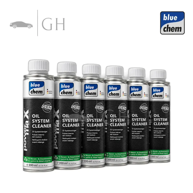 BLUE CHEM - 6 X ADDITIVI OIL SYSTEM CLEANER PULIZIA INTERNA MOTORE 300ML